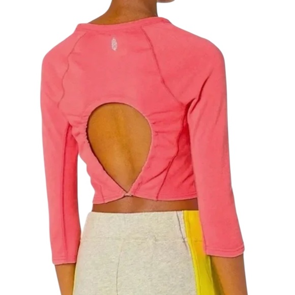 free people movement Tops - Free People FP Movement Circle Back Crop Top pink size M